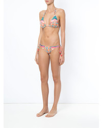 Розовый бикини-топ с принтом от BRIGITTE