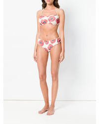 Розовый бикини-топ с рюшами от Mitos