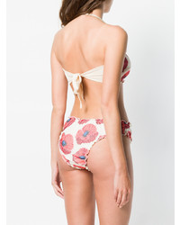 Розовый бикини-топ с рюшами от Mitos