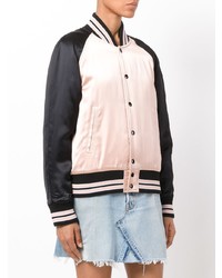 Женский розовый бомбер от Saint Laurent