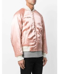 Мужской розовый бомбер от VISVIM
