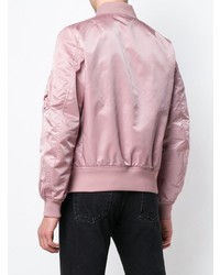Мужской розовый бомбер от Valentino