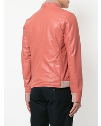 Мужской розовый бомбер от Loveless