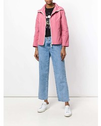 Женский розовый бомбер от Moncler