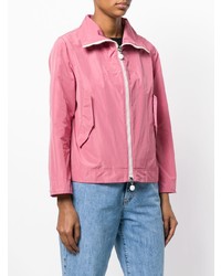 Женский розовый бомбер от Moncler