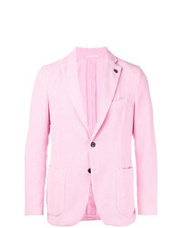 Розовый вельветовый пиджак