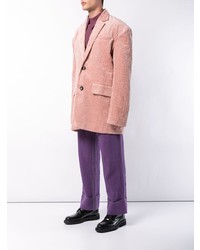 Мужской розовый вельветовый пиджак от Chin Mens