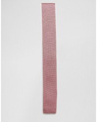 Мужской розовый вязаный галстук от Asos