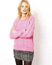 Женский розовый вязаный свитер от Asos