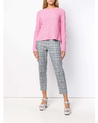 Женский розовый вязаный свитер от Blugirl