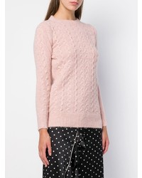 Женский розовый вязаный свитер от Blugirl