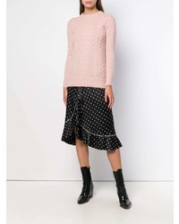 Женский розовый вязаный свитер от Blugirl