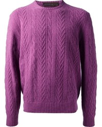 Мужской розовый вязаный свитер от Etro