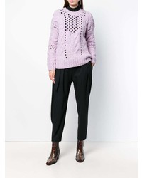 Женский розовый вязаный свитер от IRO