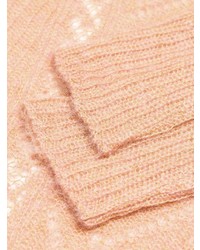 Женский розовый вязаный свитер от RED Valentino