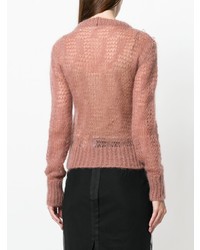 Женский розовый вязаный свитер от N°21