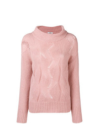 Женский розовый вязаный свитер от Peserico