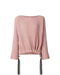 Женский розовый вязаный свитер от Pinko