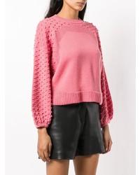 Женский розовый вязаный свитер от Nude