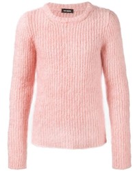 Мужской розовый вязаный свитер от Raf Simons