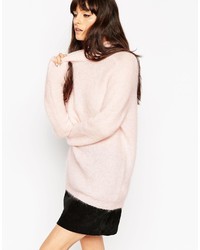 Розовый вязаный свободный свитер от Asos