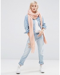 Женский розовый вязаный шарф от Asos