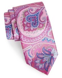 Розовый галстук с "огурцами"