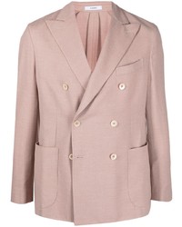Мужской розовый двубортный пиджак от Boglioli