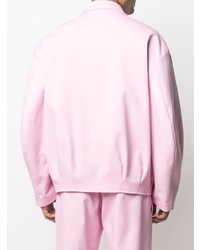 Мужской розовый двубортный пиджак от Opening Ceremony