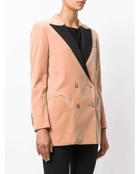 Женский розовый двубортный пиджак от Blazé Milano