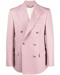 Мужской розовый двубортный пиджак от Golden Goose
