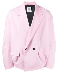 Мужской розовый двубортный пиджак от Opening Ceremony