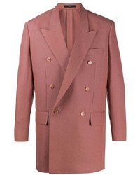 Мужской розовый двубортный пиджак от Paul Smith