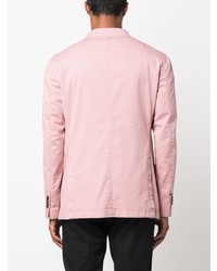 Мужской розовый двубортный пиджак от Gabriele Pasini