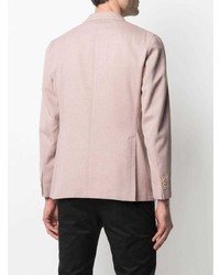 Мужской розовый двубортный пиджак от Boglioli
