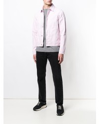 Мужской розовый джинсовый бомбер от Natural Selection