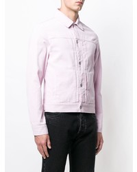 Мужской розовый джинсовый бомбер от Natural Selection