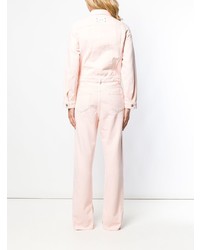 Розовый джинсовый комбинезон от Ganni