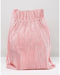 Женский розовый джинсовый рюкзак от Weekday