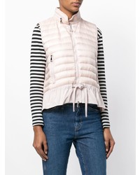 Женский розовый жилет от Moncler