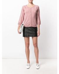 Женский розовый кардиган от Moschino