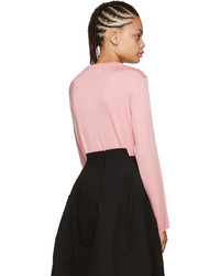 Женский розовый кардиган от Comme des Garcons