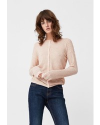 Женский розовый кардиган от Mango
