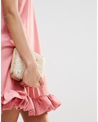 Розовый клатч с вышивкой от Park Lane