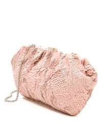Розовый клатч с пайетками от Santi