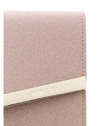 Розовый клатч от Jimmy Choo