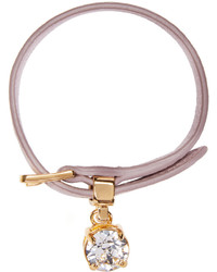Розовый кожаный браслет от Miu Miu