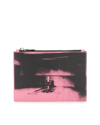 Розовый кожаный клатч с принтом от Calvin Klein 205W39nyc