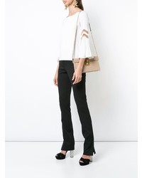 Розовый кожаный клатч от Oscar de la Renta