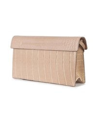 Розовый кожаный клатч от Oscar de la Renta